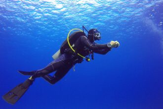 scuba diving and diving