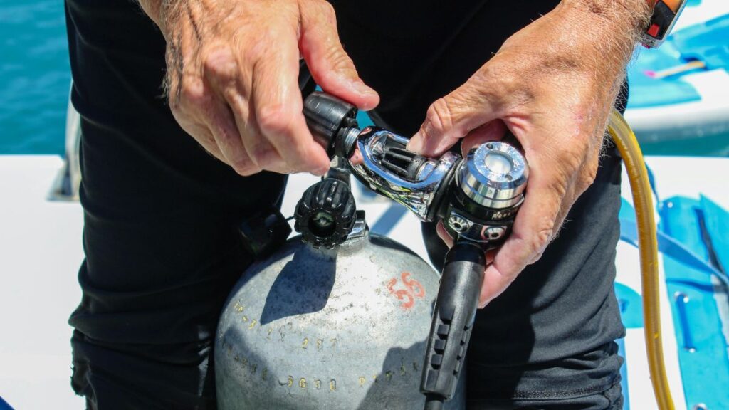 What Is Inside a Scuba Tank